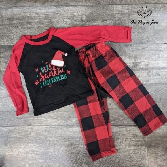 AASSD Dear Santa Pajamas Size 2-3 - Picture 1 of 1